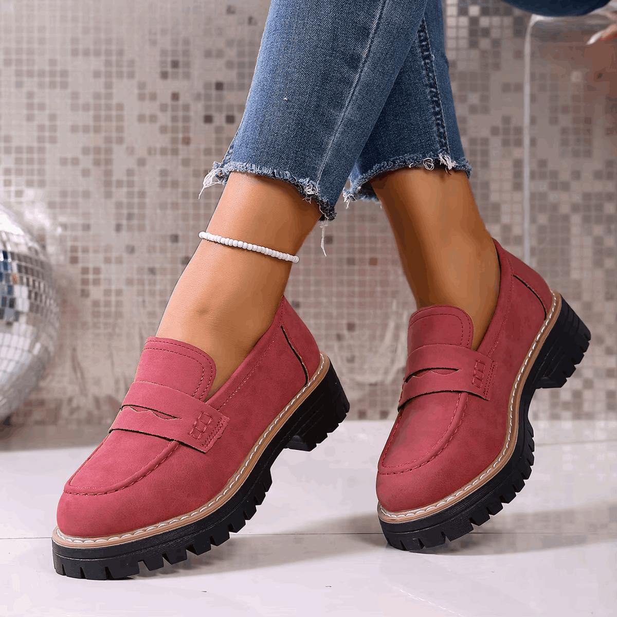 Elsa | Comfort Lug Sole Loafer