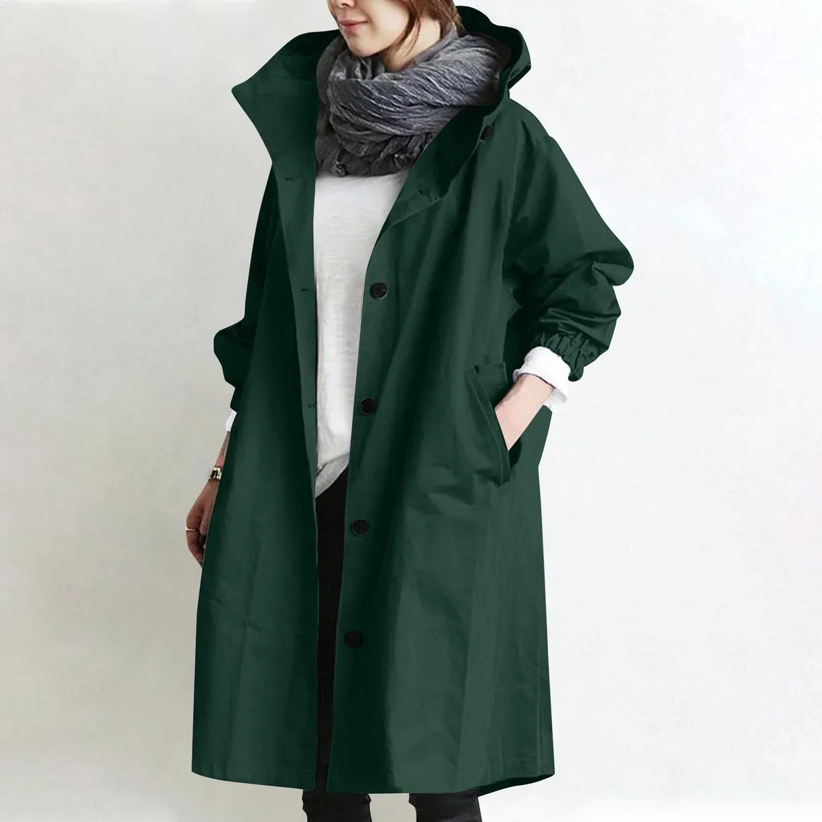 Gisèle™ | Elegant & Comfortable Hooded Trench