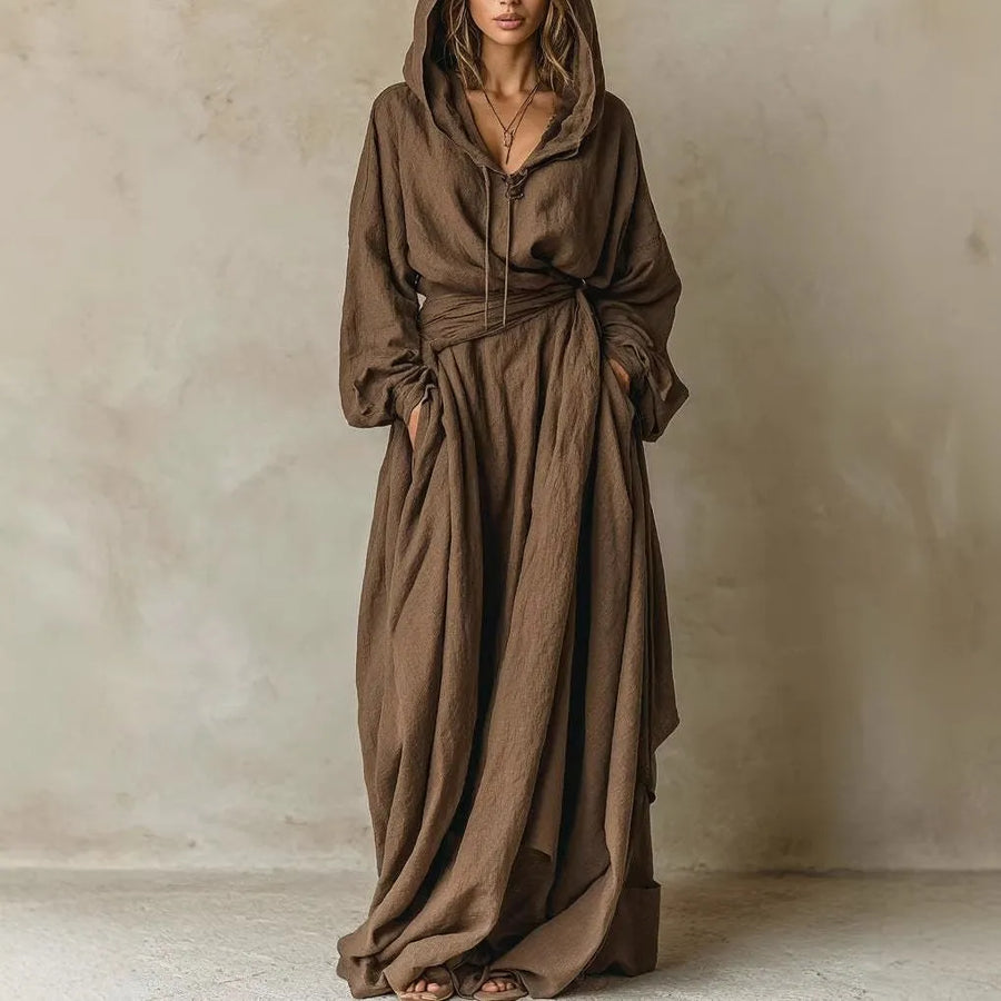 Suzette | Hooded Maxi Dress
