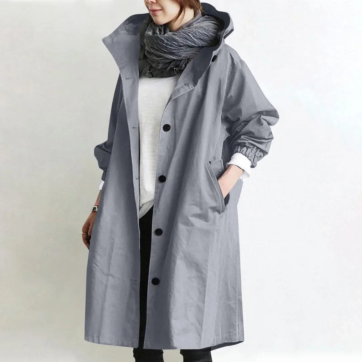 Gisèle™ | Elegant & Comfortable Hooded Trench