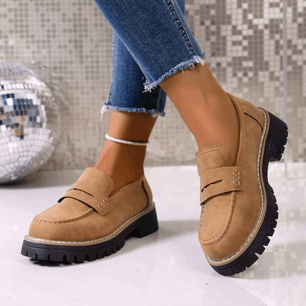 Elsa | Comfort Lug Sole Loafer