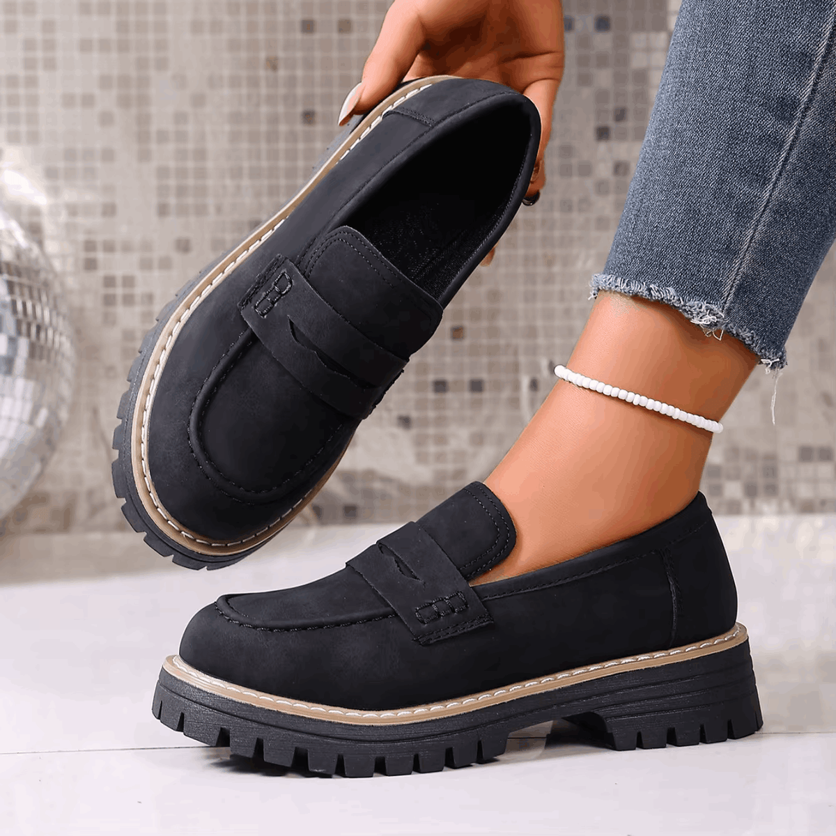 Elsa | Comfort Lug Sole Loafer
