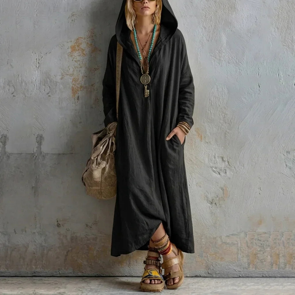 Karina | Hooded Maxi Dress