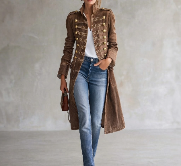 Jacqueline™ | Elegant Denim Coat