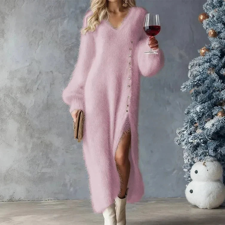 Prudence | Side Button Knit Dress
