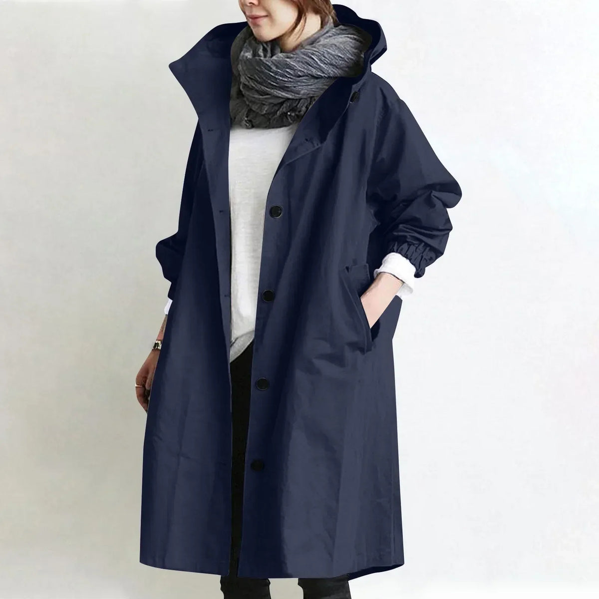 Gisèle™ | Elegant & Comfortable Hooded Trench
