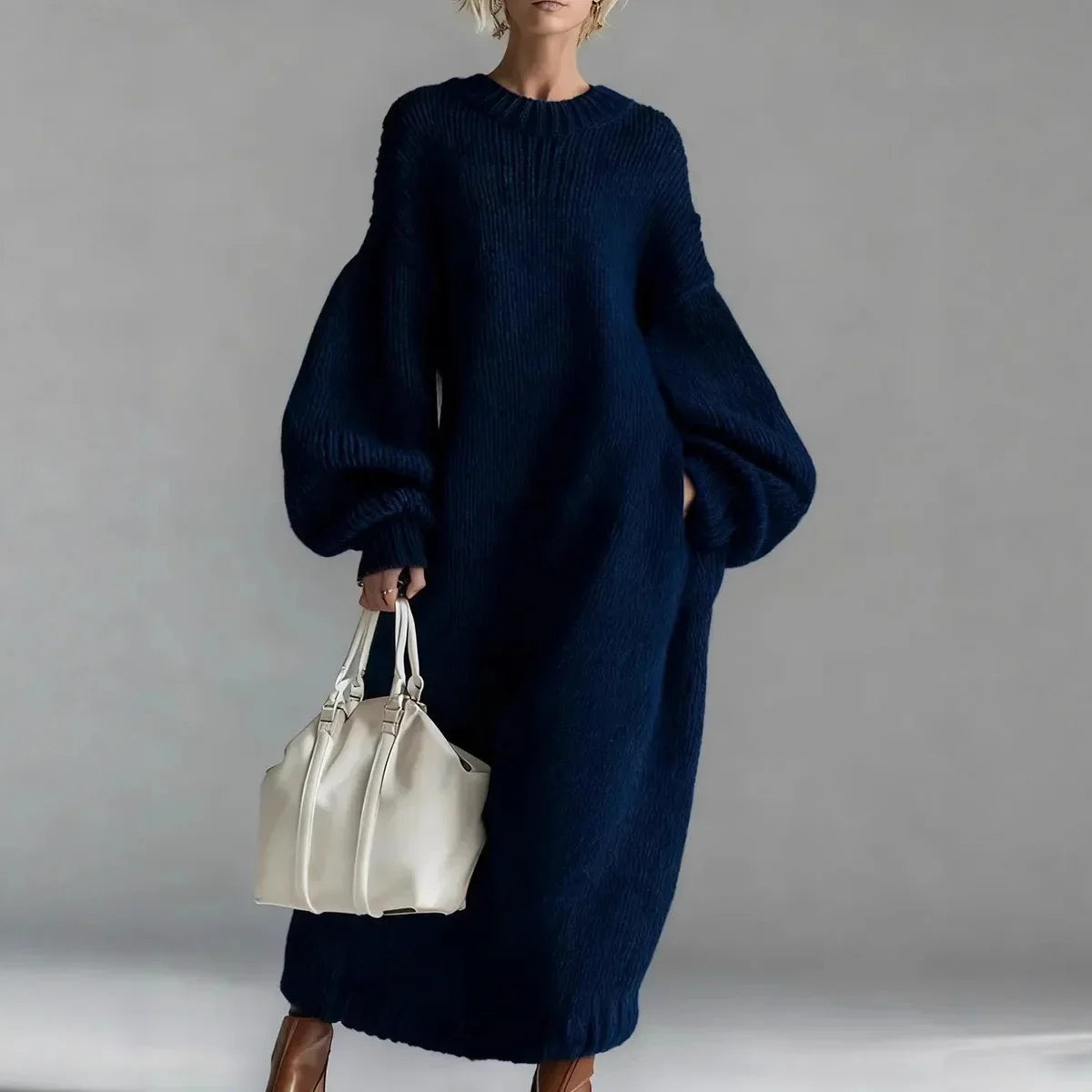 Leslie | Chunky Knit Sweater Dress