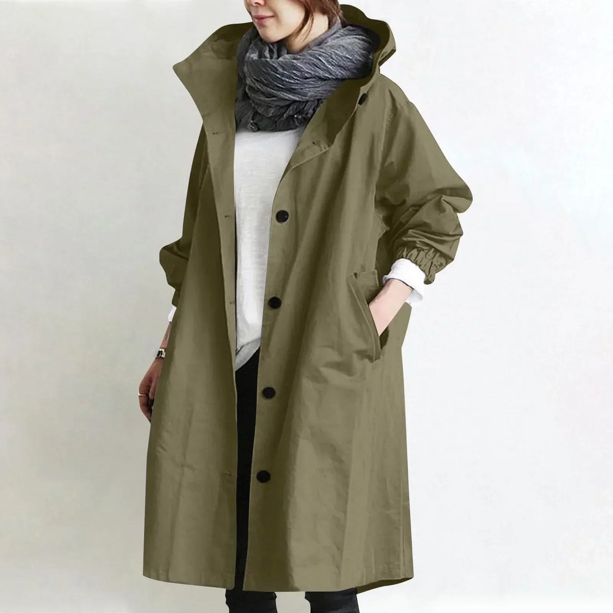 Gisèle™ | Elegant & Comfortable Hooded Trench