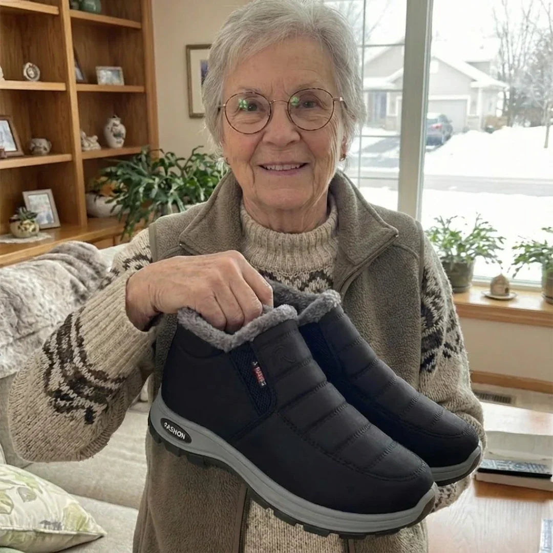 Gloria™ | Quilted Waterproof Slip-On Ankle Boots
