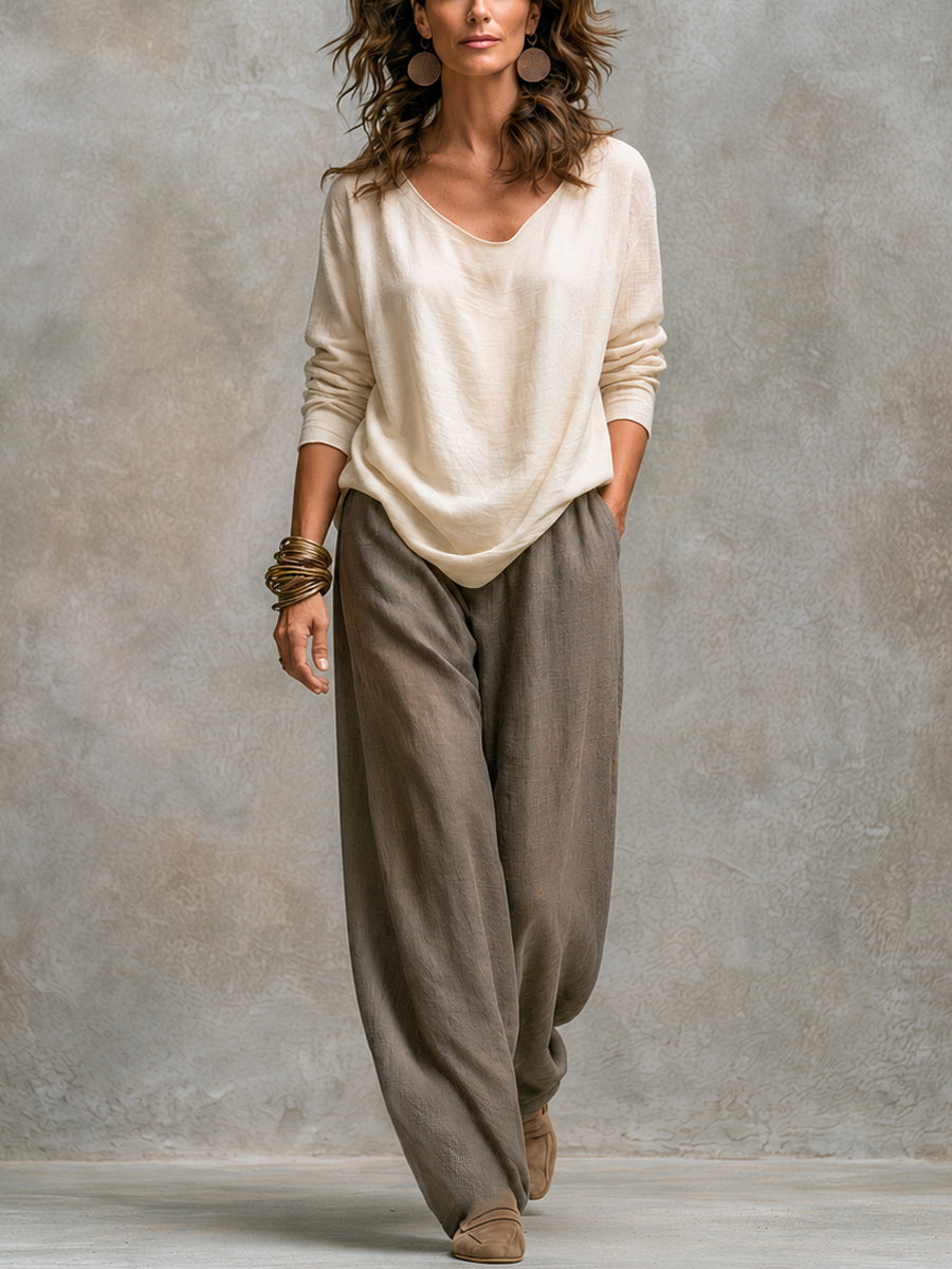Linda™ | Elegant Three-Piece Palazzo Set