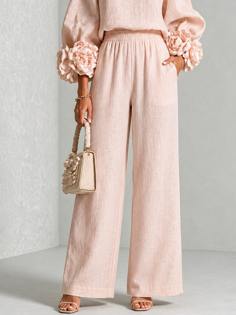 Marley | Elegant Floral Cuff Two-Piece Set