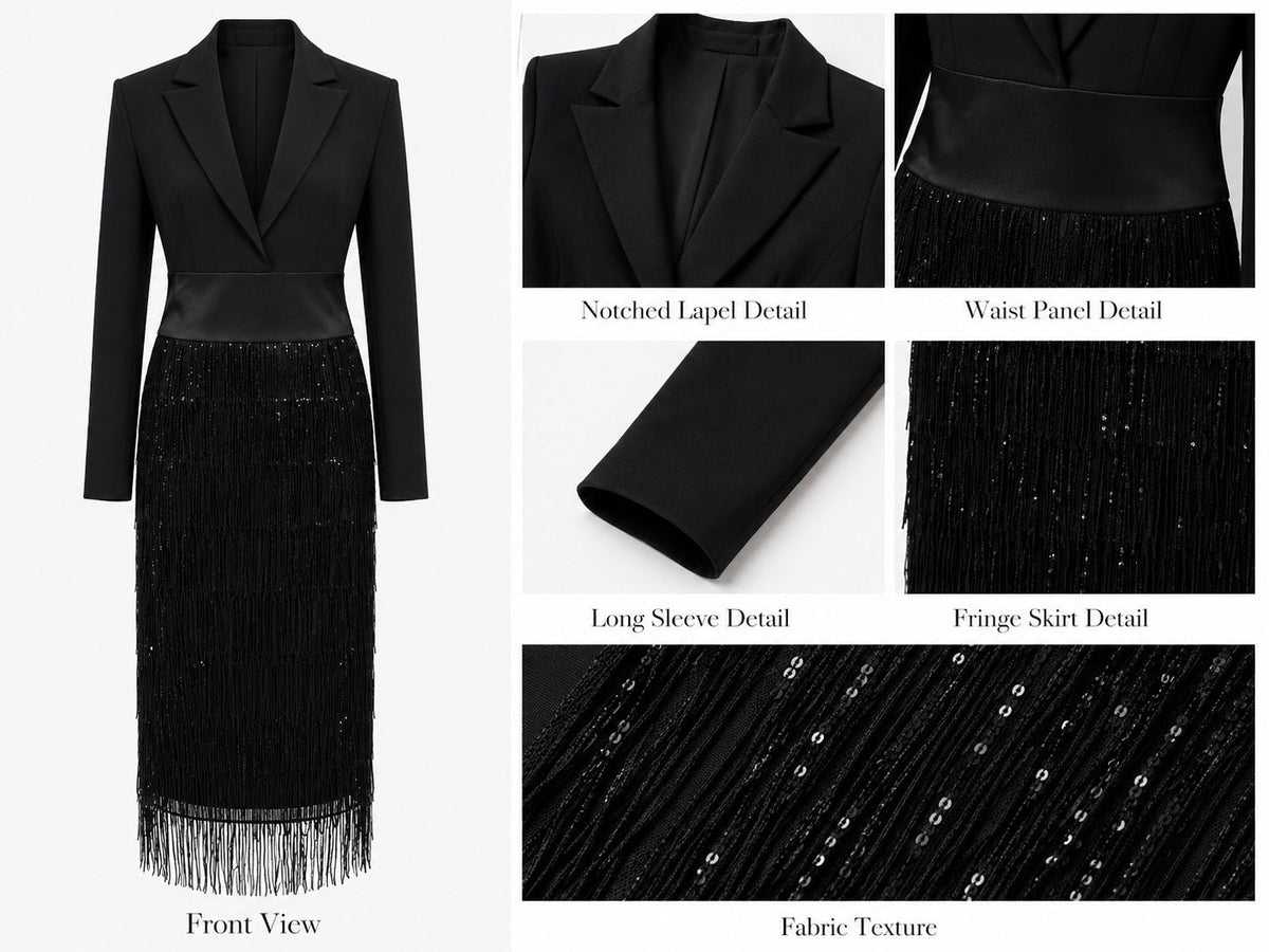Lauren™ | Elegant Sequin Midi Dress