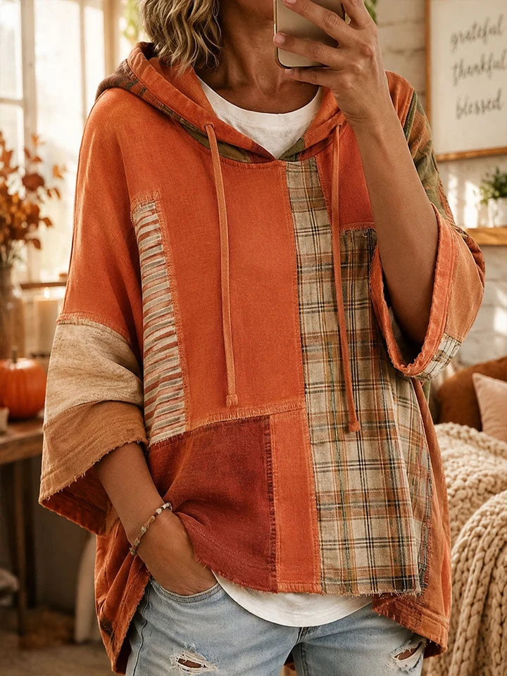 Alice | Artistic Patchwork Oversized Hoodie