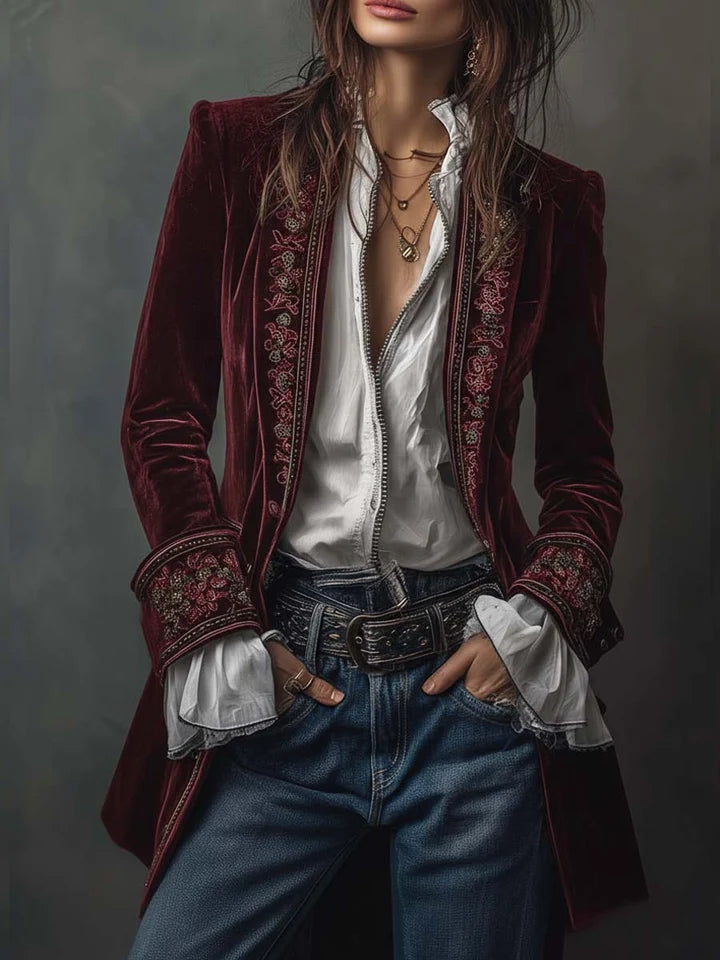 Catherine™ | Elegant Baroque Detail Blazer