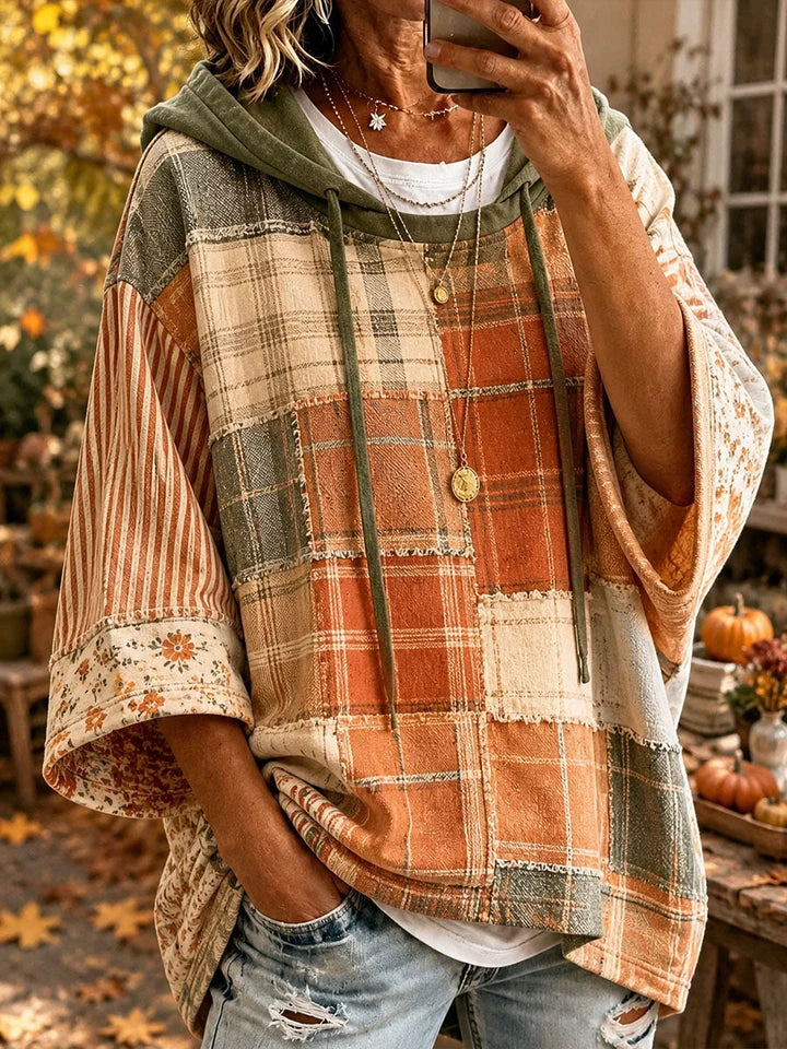 Alice | Artistic Patchwork Oversized Hoodie