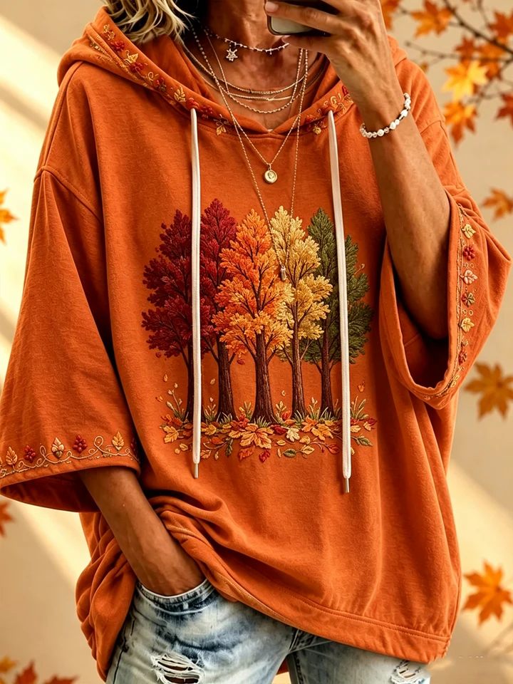 Alice | Artistic Patchwork Oversized Hoodie