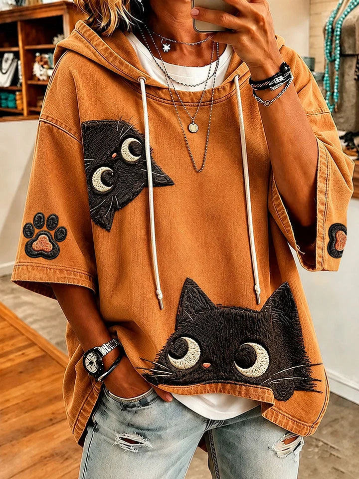 Alice | Artistic Patchwork Oversized Hoodie