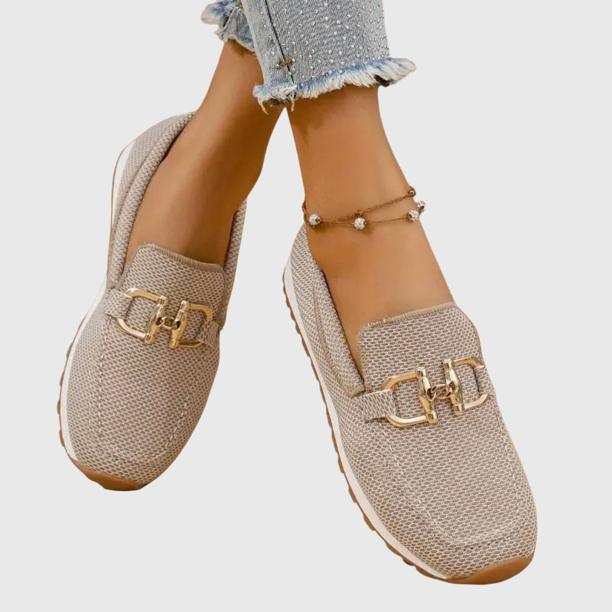 Laura | Comfort Gold Detail Loafer