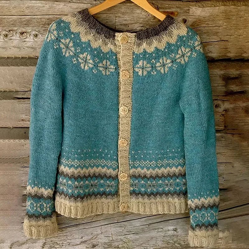 Maude | Colour-Block Button Cardigan