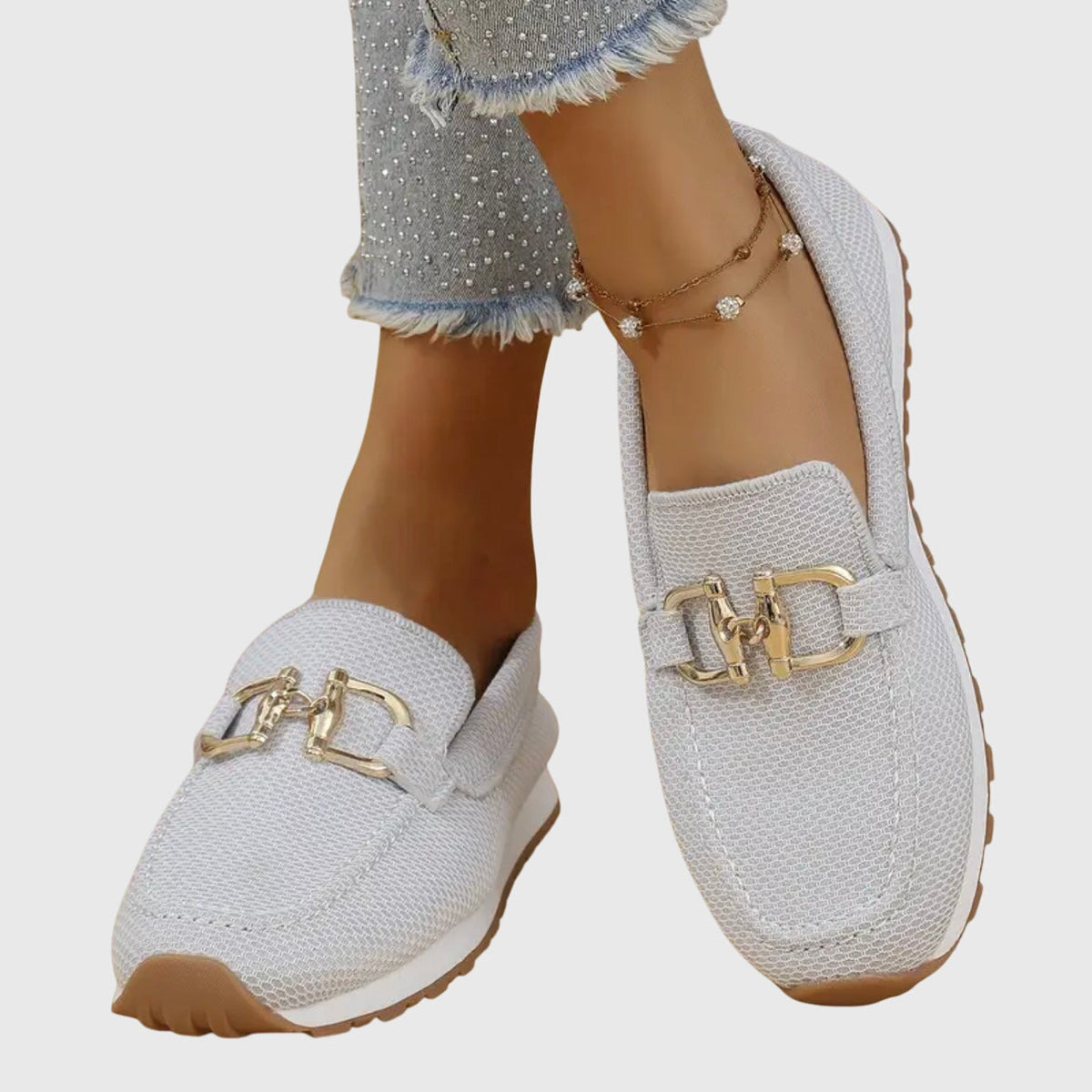 Laura | Comfort Gold Detail Loafer