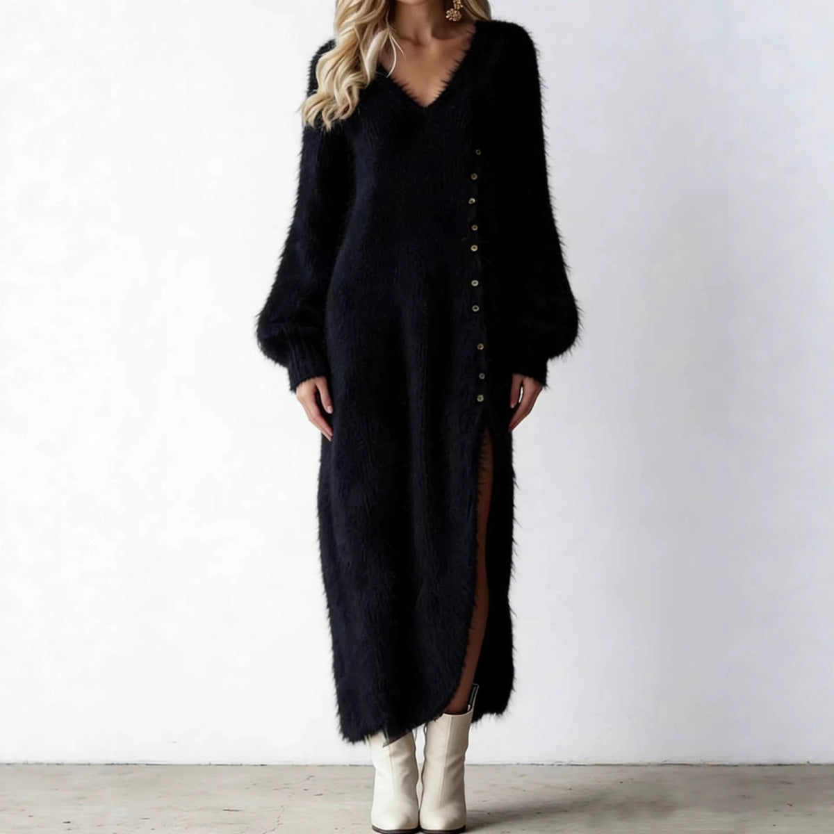 Holly™ | Cozy Oversized Knit Maxi Dress