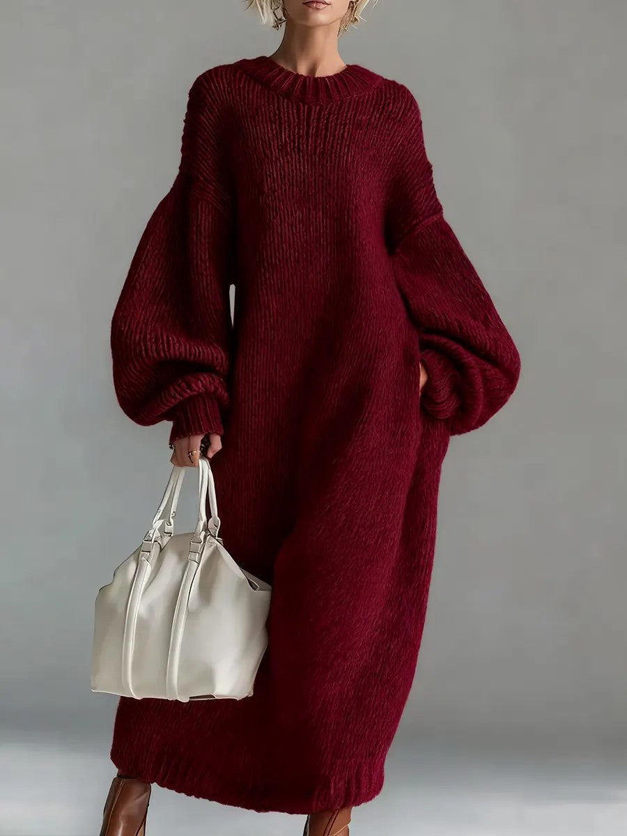 Megan™ | Cozy Oversized Chunky Knit Dress