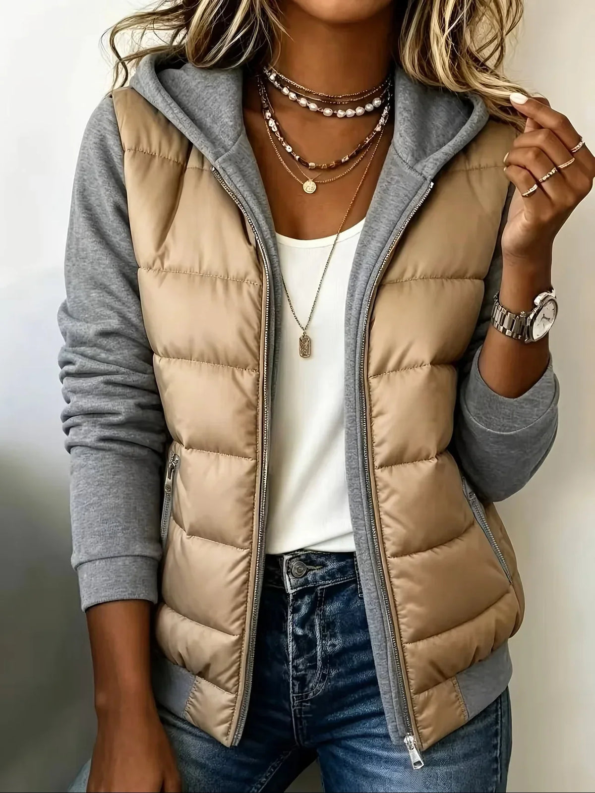 Elaine™ | Padded Jacket with Hood