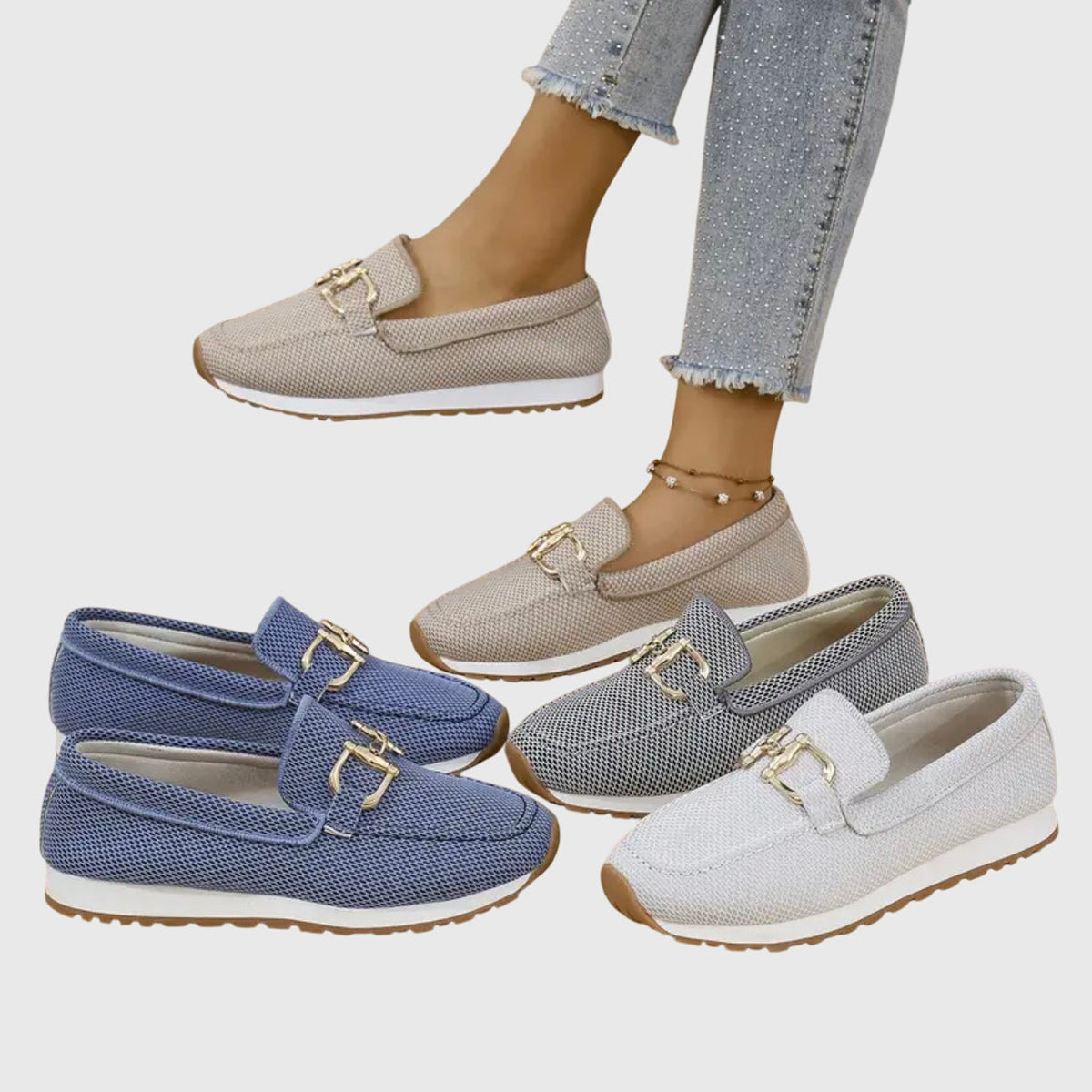 Laura | Comfort Gold Detail Loafer