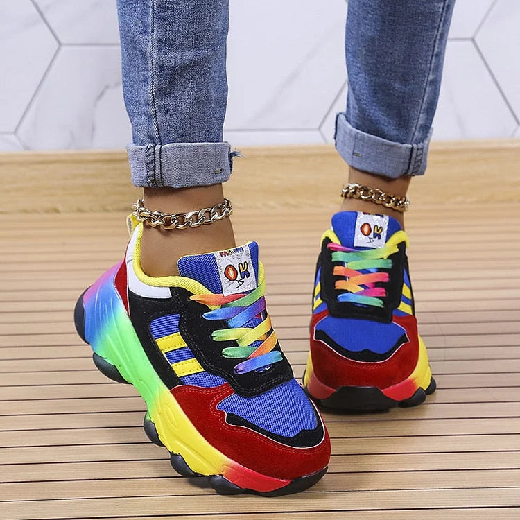 Isabel™ | Comfort Rainbow Sneaker