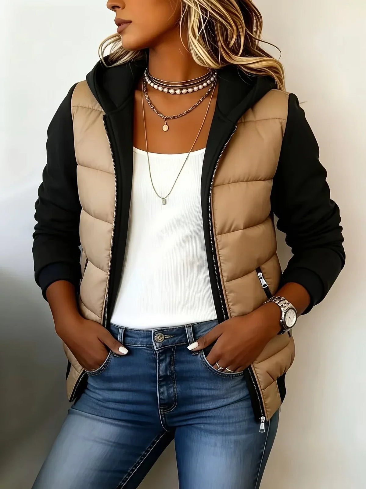 Elaine™ | Padded Jacket with Hood