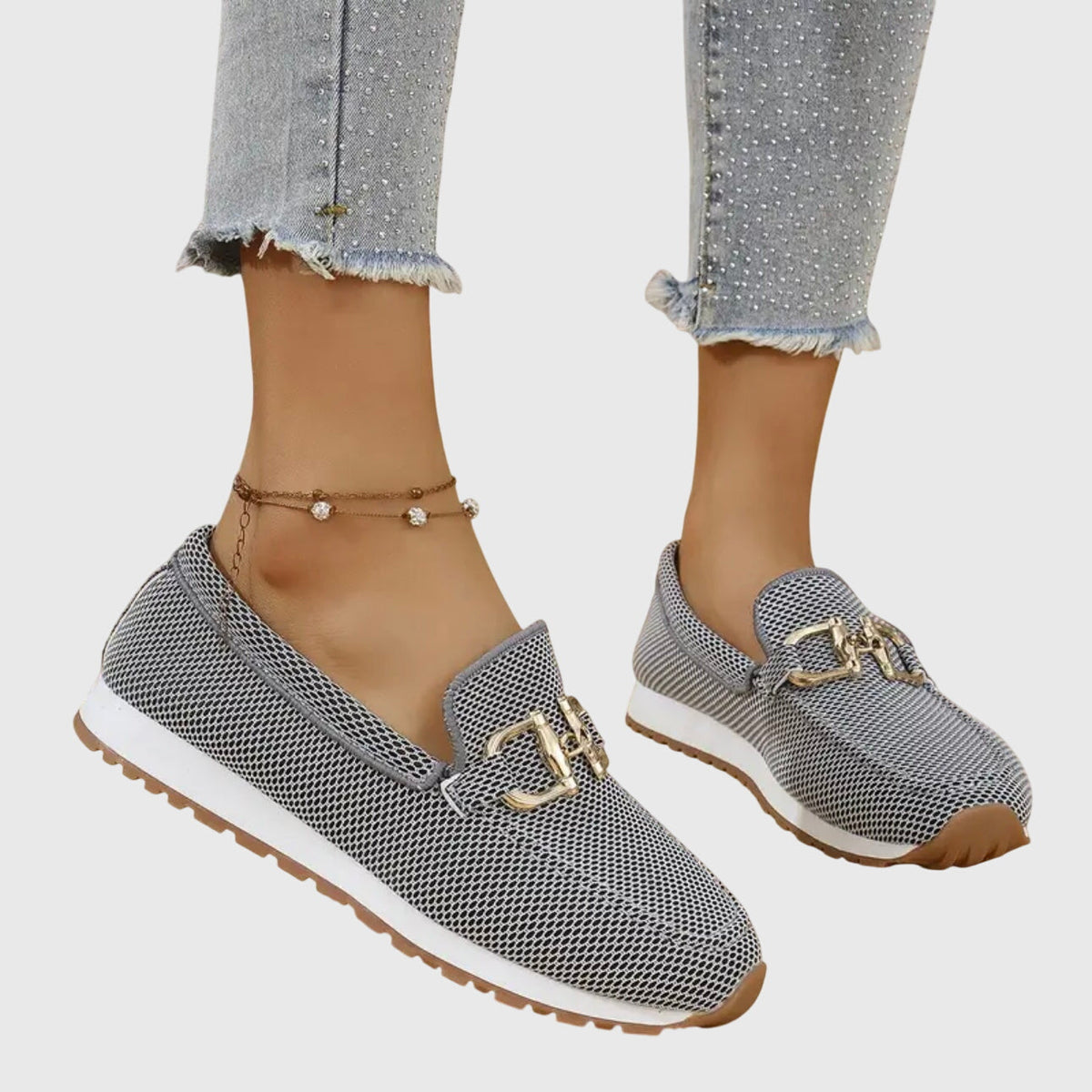 Laura | Comfort Gold Detail Loafer