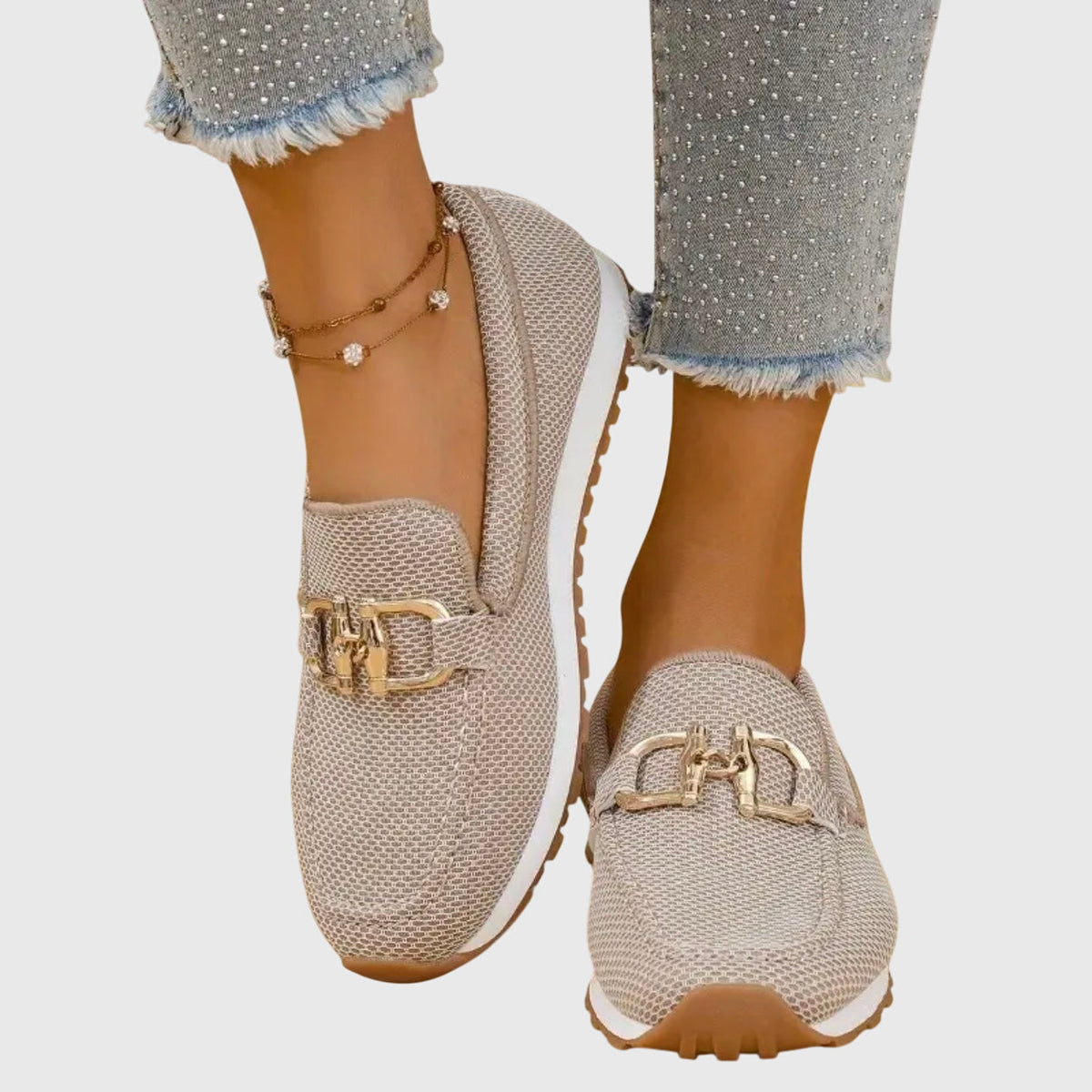 Laura | Comfort Gold Detail Loafer