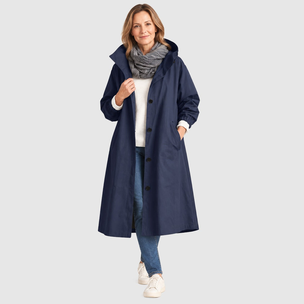 Gisèle™ | Elegant & Comfortable Hooded Trench