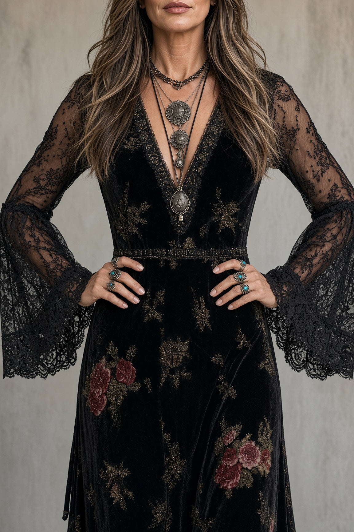 Natalie Velvet Dress