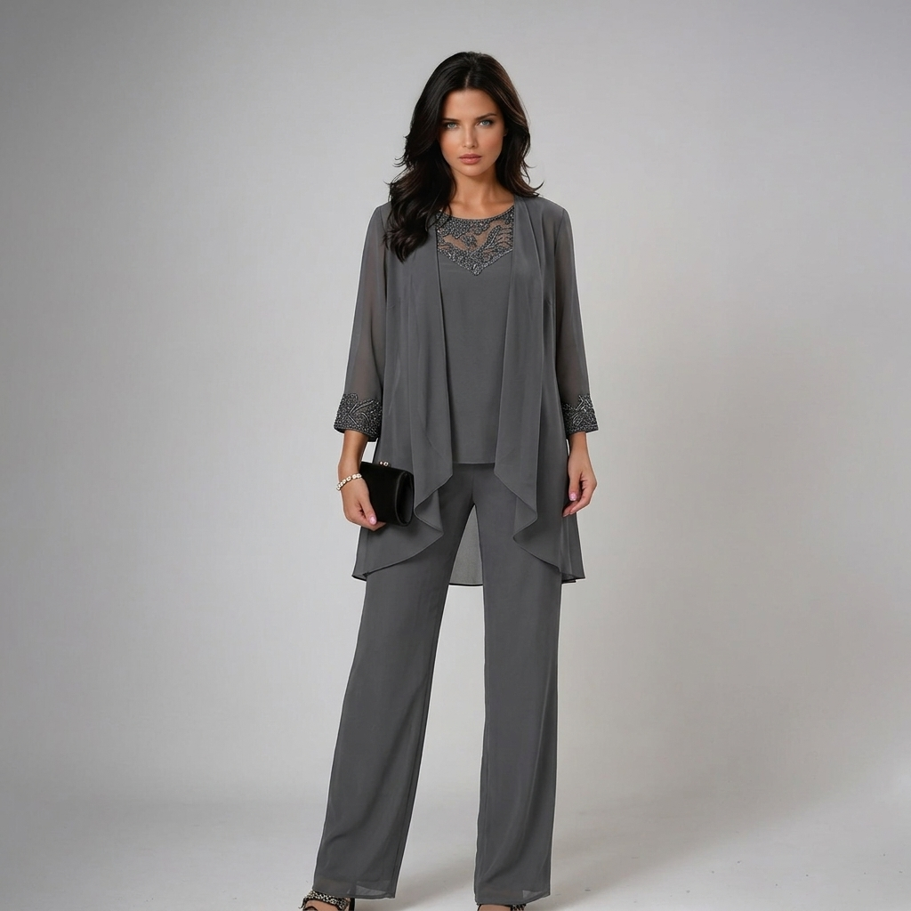 Julia™ | Elegant Beaded Three-Piece Set
