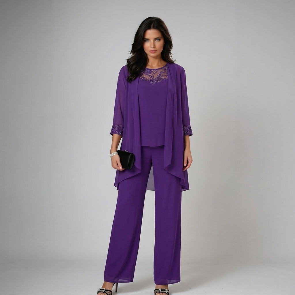 Julia™ | Elegant Beaded Three-Piece Set