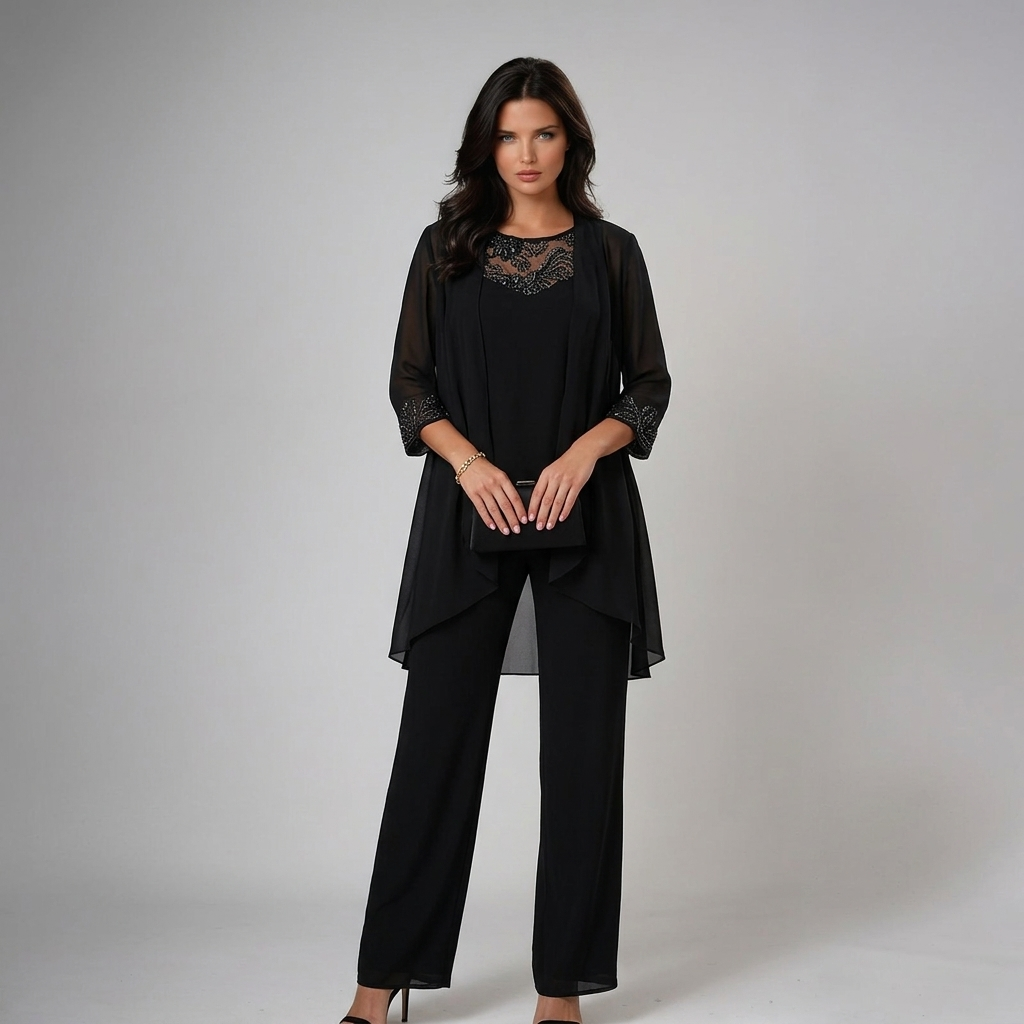 Julia™ | Elegant Beaded Three-Piece Set