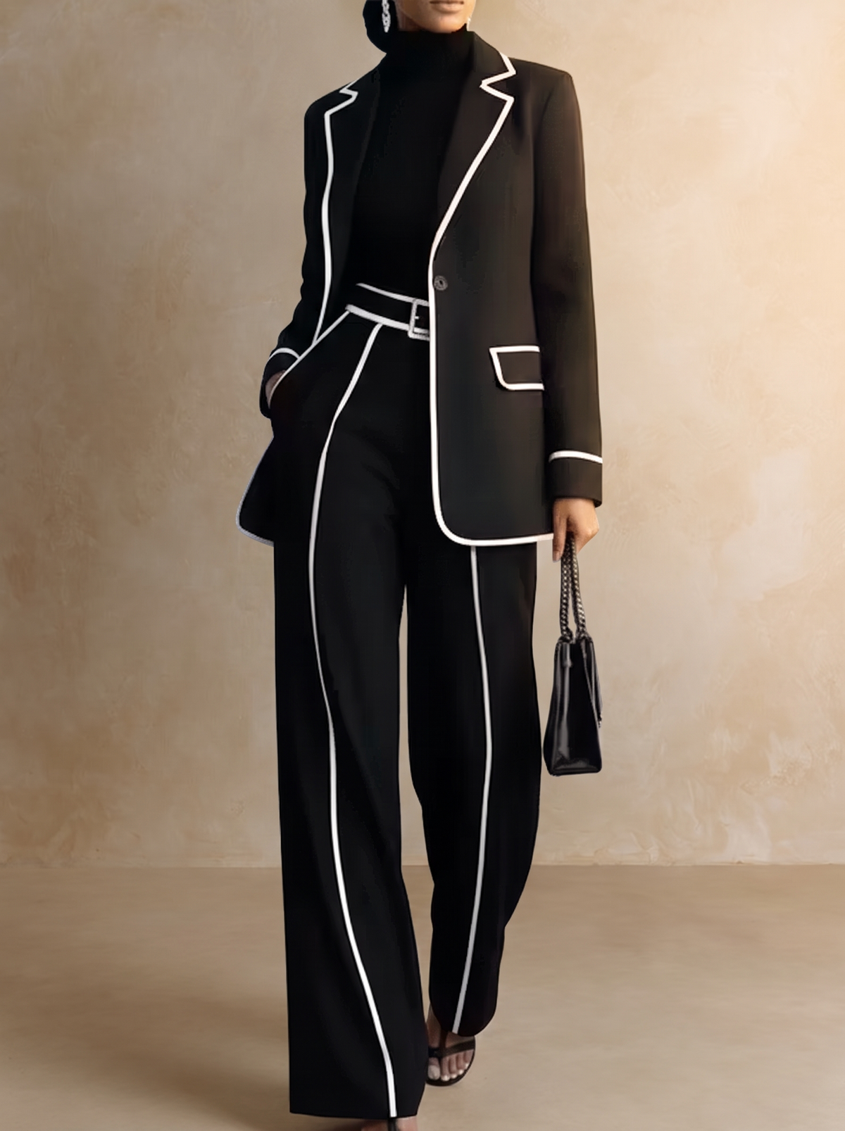 Veronica™ | Elegant Two-Piece Pantsuit