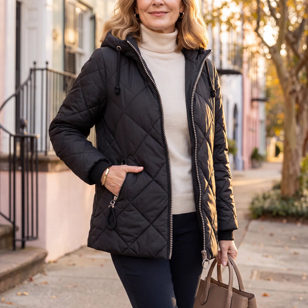 Nancy™ | Lightweight Quilted Hooded Jacket