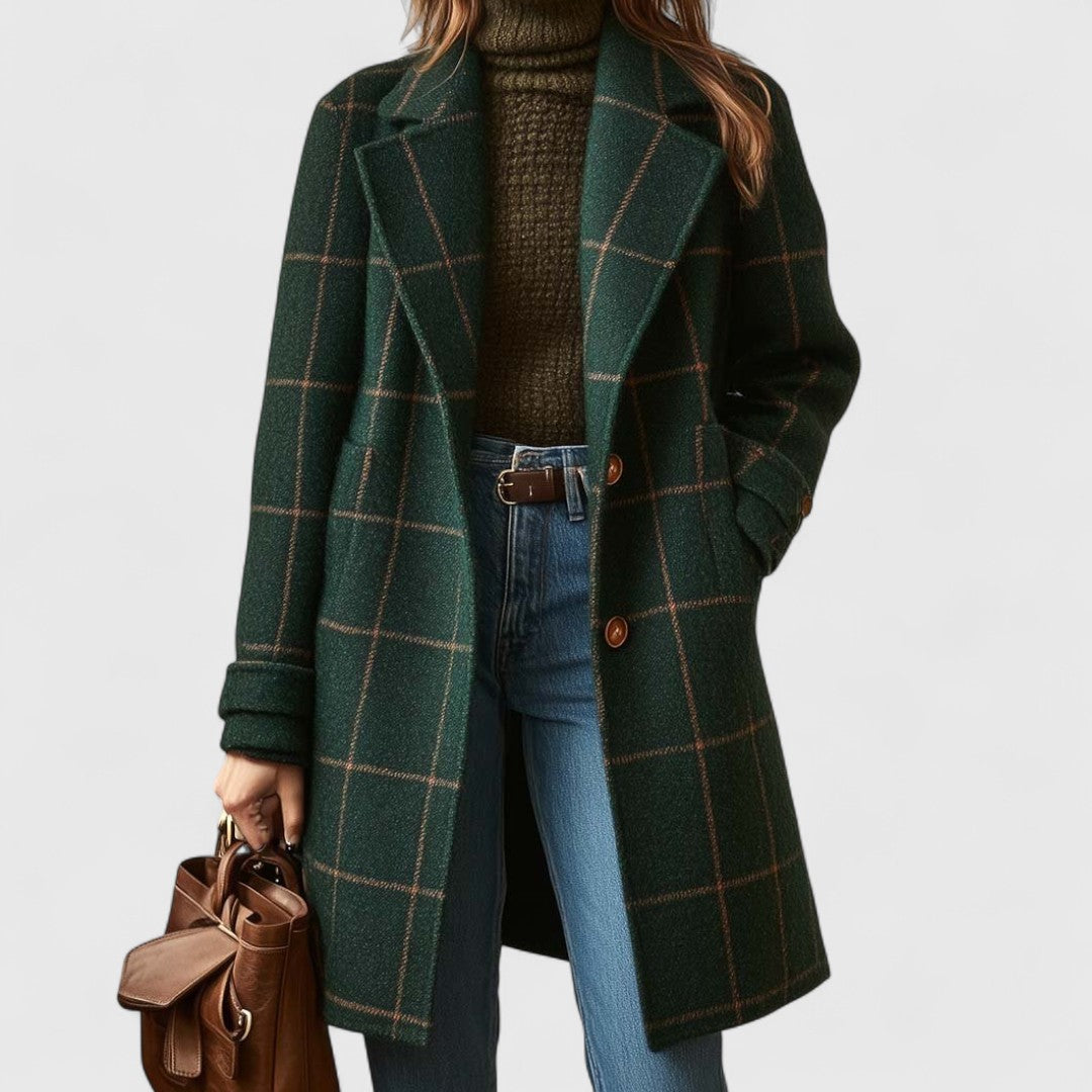 Kathleen™ | Elegant Plaid Winter Coat