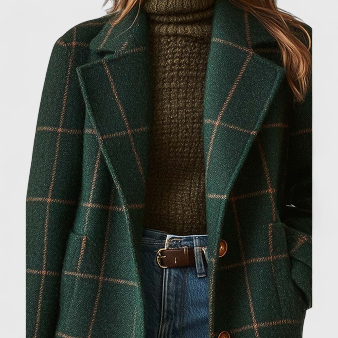 Kathleen™ | Elegant Plaid Winter Coat