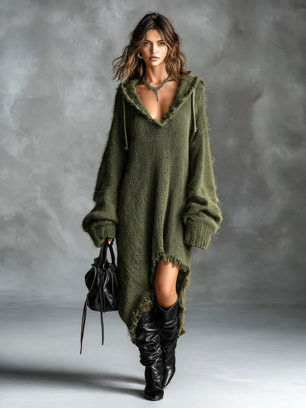 Hannah™ | Cozy Oversized Hooded Dress