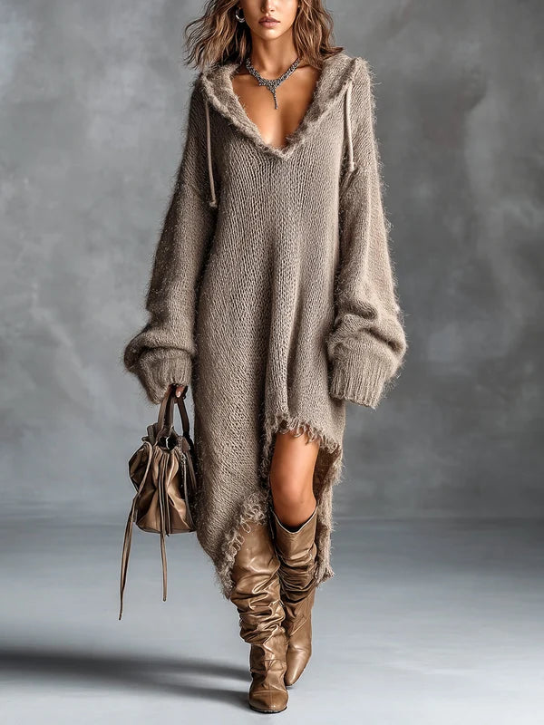 Hannah™ | Cozy Oversized Hooded Dress