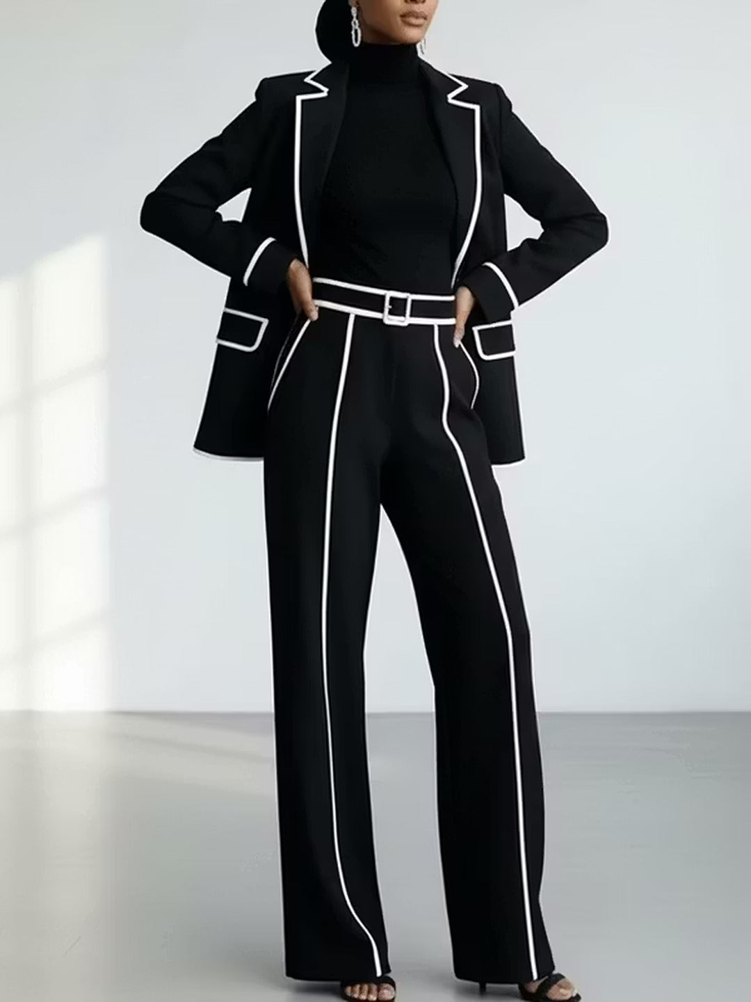 Veronica™ | Elegant Two-Piece Pantsuit