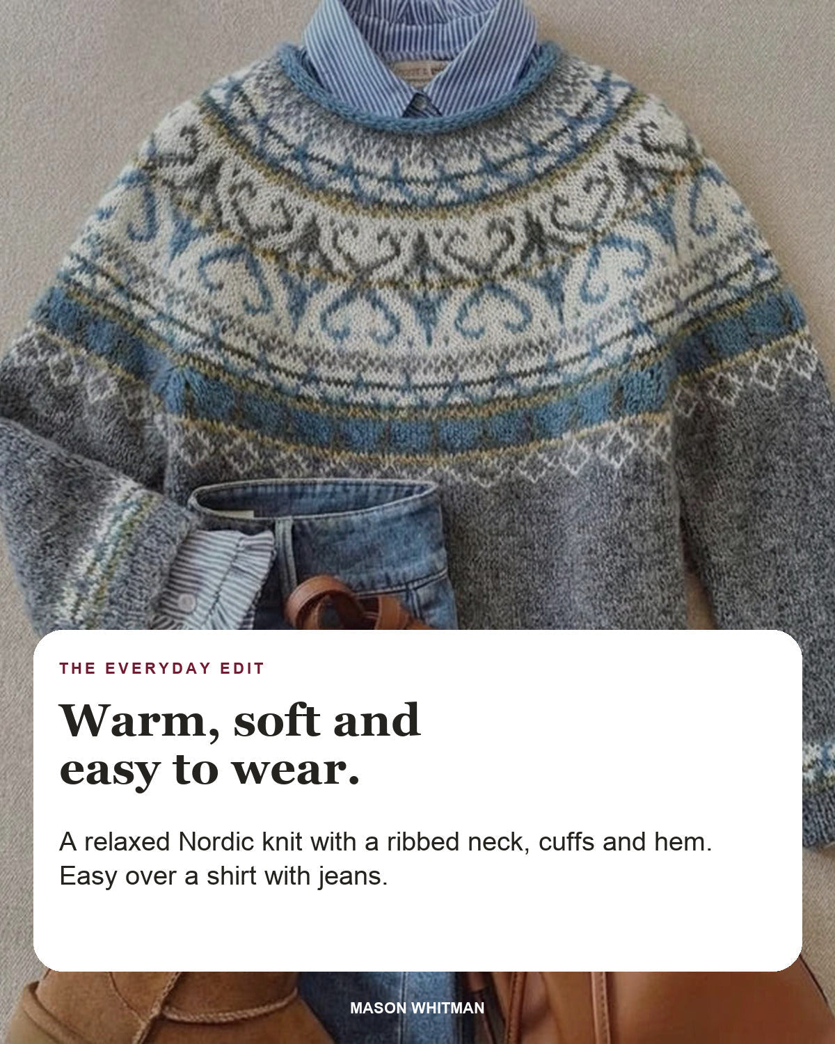Annika | Nordic Knit Sweater