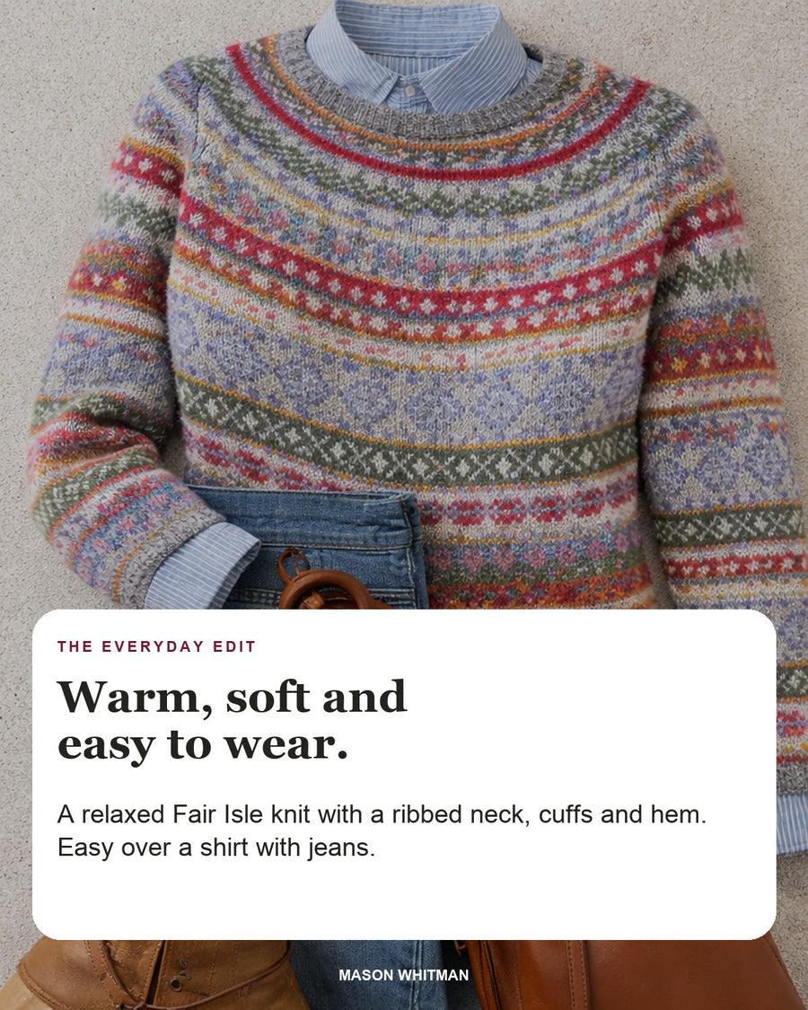 Hannah | Fair Isle Knit Sweater