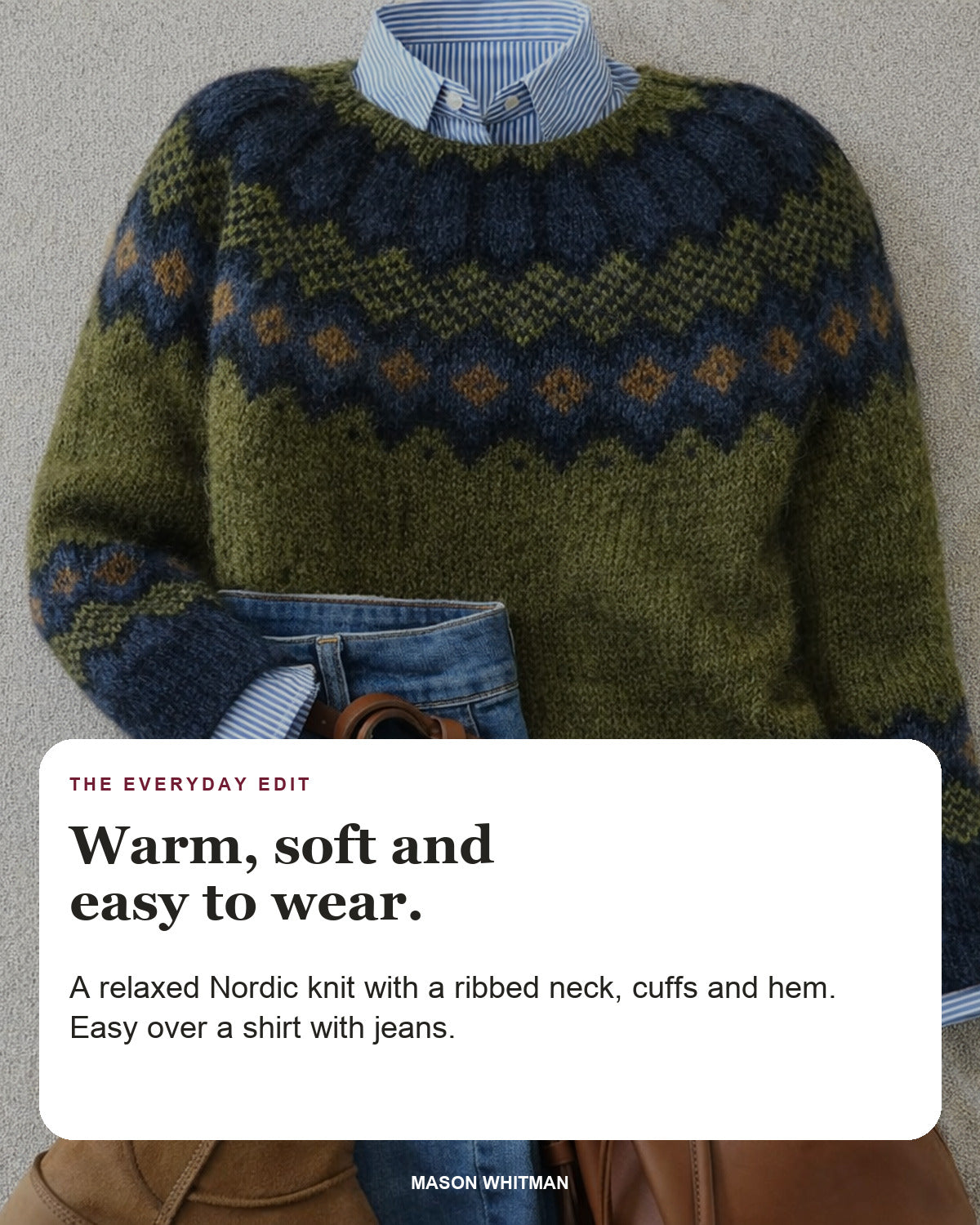 Jessica | Nordic Knit Sweater