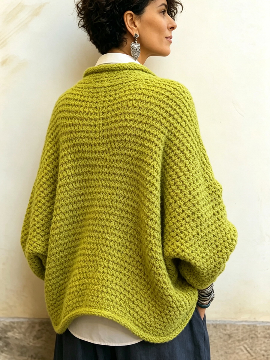 Sandra™ | Relaxed Wrap V-Neck Sweater