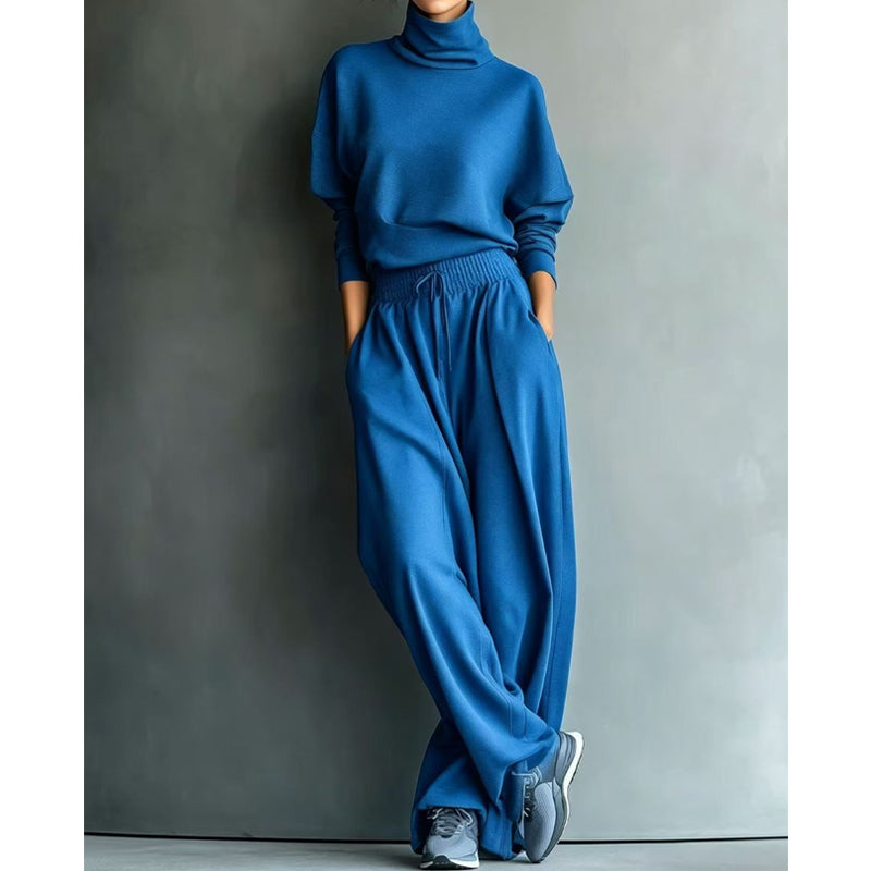 Caroline | Elegant Turtleneck & Wide-Leg Set
