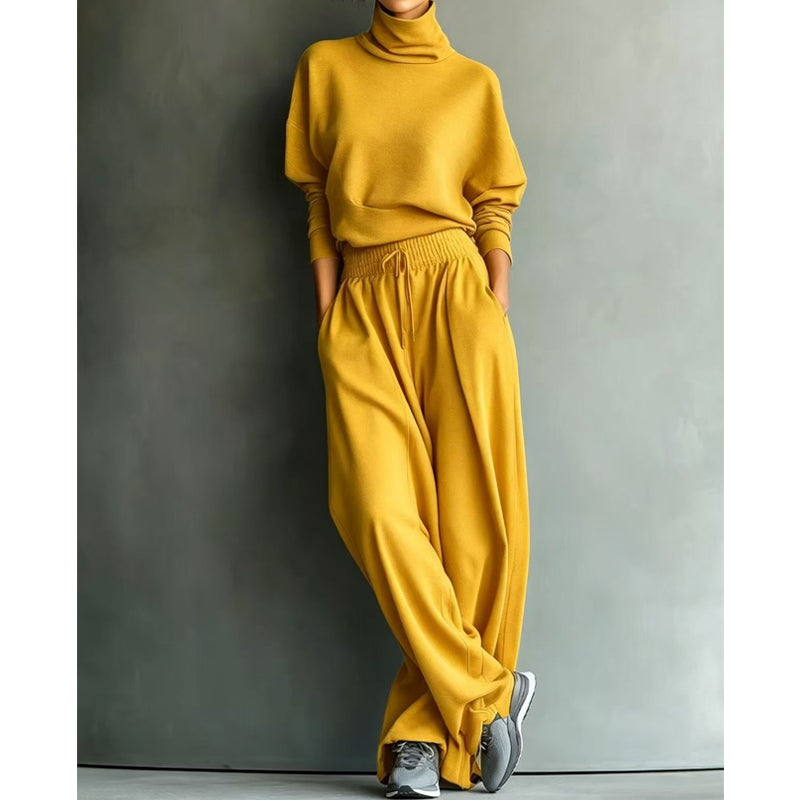 Caroline | Elegant Turtleneck & Wide-Leg Set